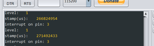 ESPlorer Serial Monitor Window