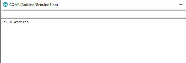 Arduino Output Window