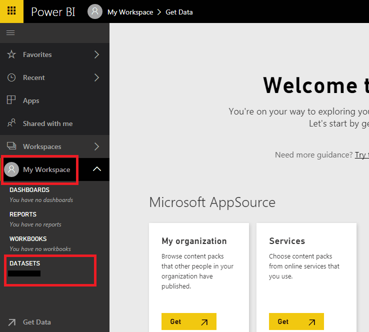 Power BI Workspace